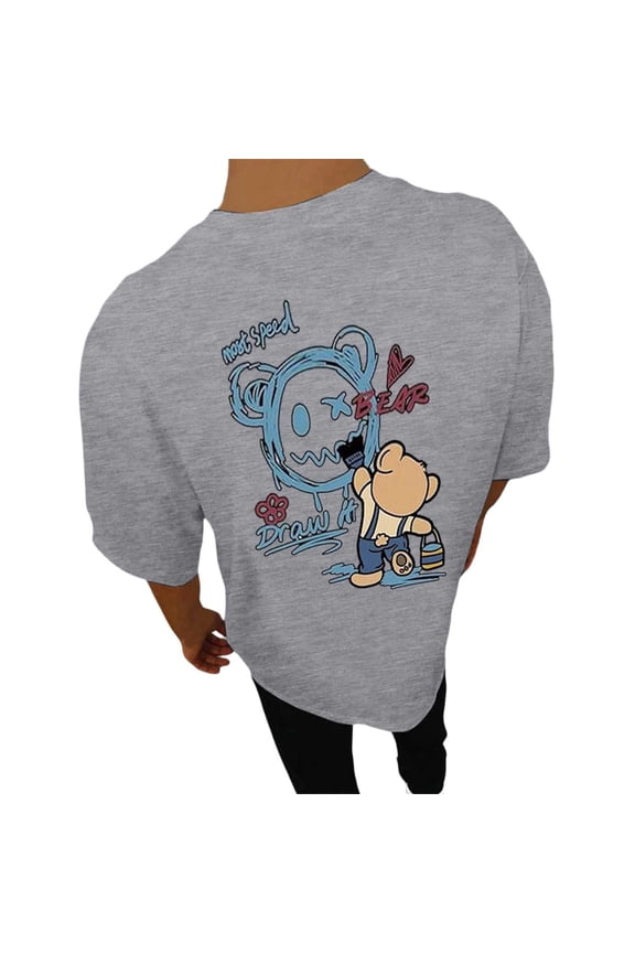 Men's Playful Graphic T-Shirt Relaxed Fit Casual Urban Street Daily Short Sleeve Tees