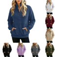 thumbnail image 1 of XIAOCHA Men's Quarter Button Pullover Sweatshirt Relaxed Fit Fall Winter Daily Sweatshirts, 1 of 8