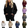 thumbnail image 1 of XIAOCHA Men's Quarter Button Pullover Sweatshirt Relaxed Fit Fall Winter Daily Sweatshirts, 1 of 7