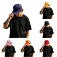 thumbnail image 1 of XIAOCHA Men's Solid Baseball Cap Breathable Dad Hat Farm Snapback Hat,Dark Blue, 1 of 4