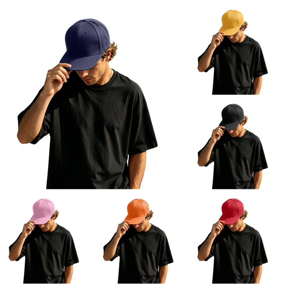 XIAOCHA Men's Solid Baseball Cap Breathable Dad Hat Farm Snapback Hat,Dark Blue