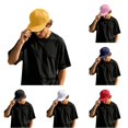 thumbnail image 1 of XIAOCHA Men's Solid Baseball Cap Breathable Dad Hat Farm Snapback Hat,Yellow, 1 of 4