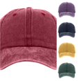 thumbnail image 1 of XIAOCHA Men's Solid Washed Baseball Cap Adjustable Hat Band Baseball Hats Farm Dad Caps,, 1 of 6