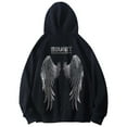 thumbnail image 1 of XIAOCHA Men's Sparkling Angel Wings Hoodies Oversized Fit Hooded Sweatshirt Edgy Y2K Streetwear Hoodie, 1 of 4