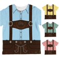 thumbnail image 1 of XIAOCHA Men's Suspender Print T-Shirt Oktoberfest Bavarian Casual Short Sleeve Round Neck Tee, 1 of 4