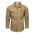 thumbnail image 1 of XIAOCHA Men's Tactical Button Down Shirt Collared Dual Chest Pocket Top Durable Outdoor Hiking Wear Shirt, 1 of 3