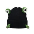 thumbnail image 1 of XIAOCHA Mens 3D‑Accent Beanie Hat Knit Warm Hat Winter Street Hat,Black, 1 of 8