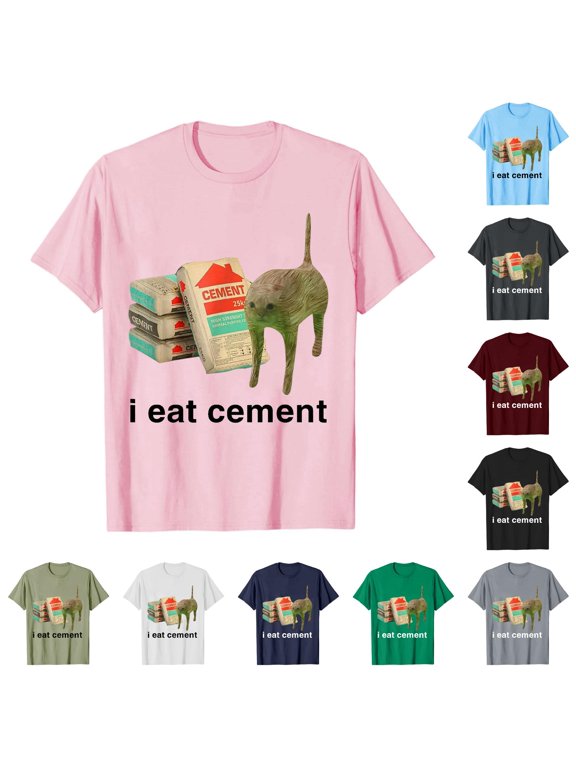 Mens Cat Graphic Letter Print T Shirt Short Sleeve Crew Neck Novelty Casual Tees