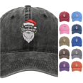 thumbnail image 1 of XIAOCHA Mens Embroidered Washed Baseball Cap Shapeable Brim Farm Ball Hat,Black, 1 of 3