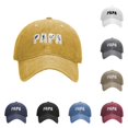 thumbnail image 1 of XIAOCHA Mens Embroidered Washed Dad Hat Adjustable Hat Band Outdoor Baseball Cap,Yellow, 1 of 5