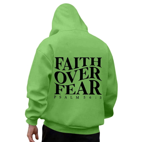 XIAOCHA Mens Hoodies Loose Long Sleeve Letter Graphic Print Hooded Sweatshirt Kangaroo Pockets Drawstring Pullover Hoodie Fall Winter Wear