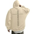 thumbnail image 1 of XIAOCHA Mens Hoodies Religious Proverbs 3:5 - 7 Scripture Letter Printed Hoodie Retro Oversized Pullover Long Sleeves Trendy Streetwear L, 1 of 6