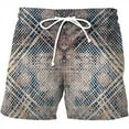 thumbnail image 1 of XIAOCHA Mens Leopard Print Swim Trunks Relaxed Fit Mini Length Drawstring Waist Board Shorts Quick Dry Bold Beach Shorts, 1 of 2