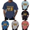 thumbnail image 1 of XIAOCHA Mens Oktoberfest Graphic Print T Shirt Short Sleeve Tees Holiday Crewneck Tops, 1 of 4
