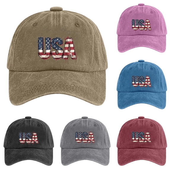 XIAOCHA Mens Printed Washed Baseball Cap Adjustable Hat Band Outdoor Dad Hat,Khaki