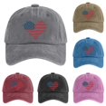 thumbnail image 1 of XIAOCHA Mens Printed Washed Baseball Cap Adjustable Hat Band Party Dad Hat,Grey, 1 of 3