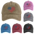 thumbnail image 1 of XIAOCHA Mens Printed Washed Baseball Cap Adjustable Hat Band Party Dad Hat,Khaki, 1 of 3