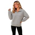 thumbnail image 1 of XIAOCHA Mens Quilted Half Zip Sweatshirt Relaxed Fit Sweatshirt Fall Daily Sweatshirts, 1 of 8