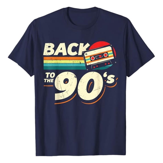 XIAOCHA Mens Retro T Shirt Short Sleeve 90s Graphic Print Tee Comfortable Casual Party Top