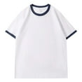 thumbnail image 1 of XIAOCHA Mens Ringer T Shirt Short Sleeve Crew Neck Casual Tee Lightweight Comfortable Everyday Top, 1 of 4