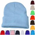 thumbnail image 1 of XIAOCHA Mens Solid Cuffed Beanie Warm Close‑Fitting Knitted Design Winter Skullcap, 1 of 2