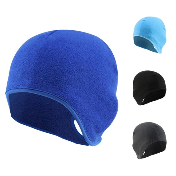 XIAOCHA Mens Solid Liner Hats Sports Windproof Head Cap,Blue
