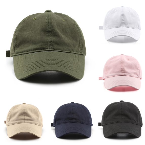 XIAOCHA Mens Solid Washed Baseball Cap Adjustable Hat Band Outdoor Dad Hat,Army Green