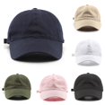 thumbnail image 1 of XIAOCHA Mens Solid Washed Baseball Cap Adjustable Hat Band Outdoor Dad Hat,Navy, 1 of 3