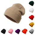 thumbnail image 1 of XIAOCHA Mens Solid ed Knit Beanie Daily Casual Skull Cap,Khaki, 1 of 1