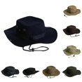 thumbnail image 1 of XIAOCHA Mens Wide‑Brim Boonie Hat Breathable Sun Hat Outdoor Hiking Hat,Navy, 1 of 3