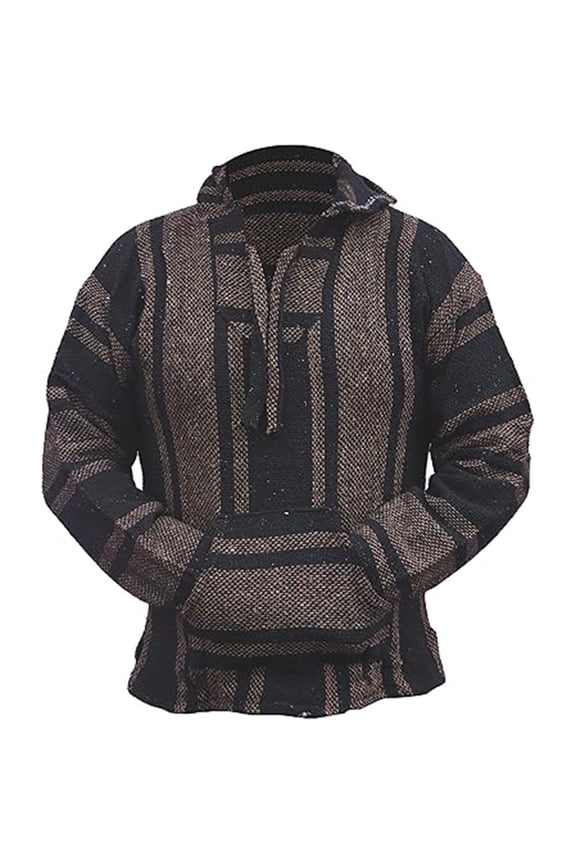 Mexican Hippie Surf Poncho Hoodie Sweater Men Pullover Jerga Rug Classic Men's Casual Wear
