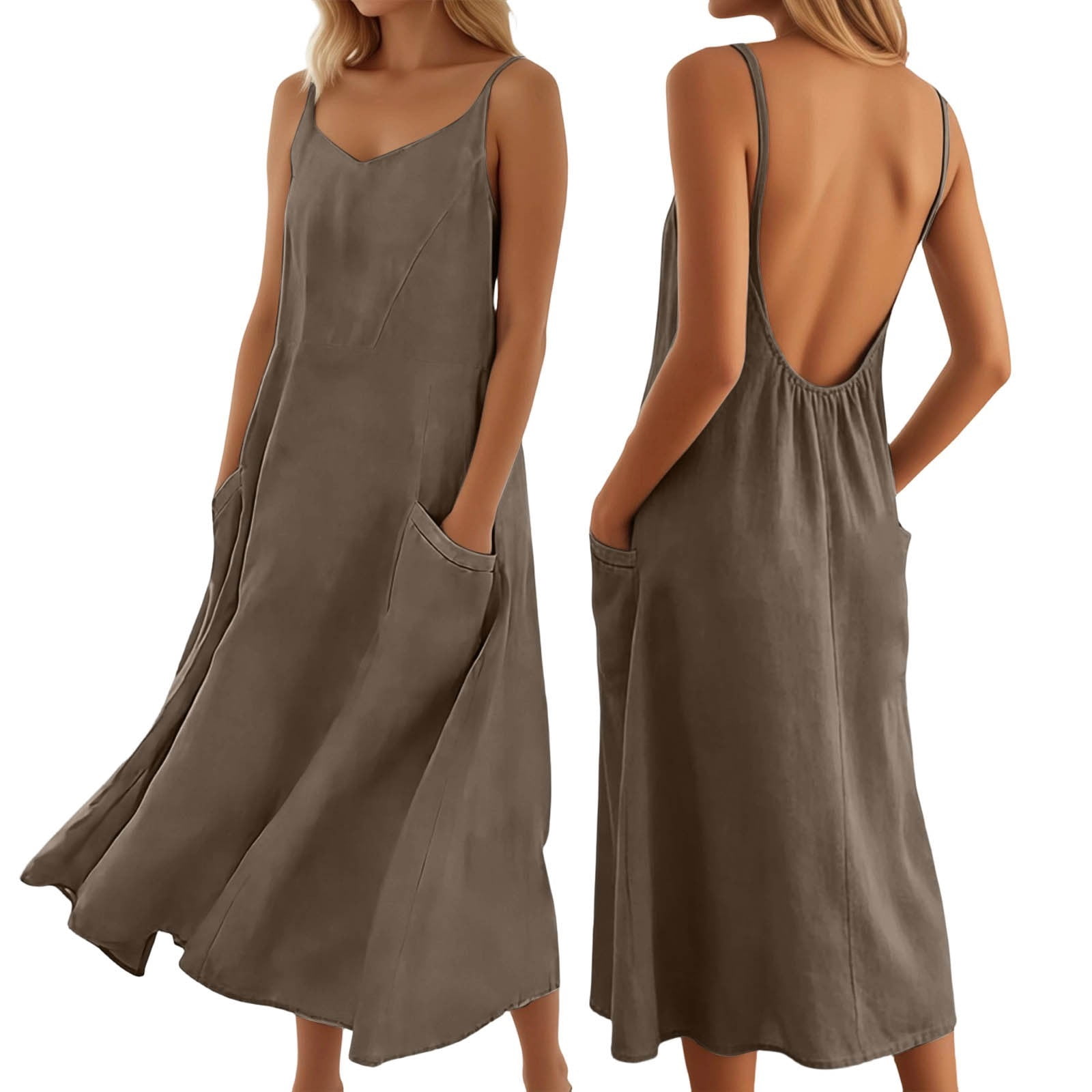 fitted midi slip dress Ruched Midi Slip Dress