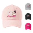 thumbnail image 1 of XIAOCHA Printed Fighter Theme Baseball Cap for Women Adjustable Rally Dad Hat Charity Trucker Hat,Pink, 1 of 4