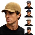 thumbnail image 1 of XIAOCHA Solid Baseball Cap for Men Adjustable Outdoor Farm Dad Hat Snapback Hat,Khaki, 1 of 7