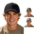 thumbnail image 1 of XIAOCHA Solid Ribbed Textured Baseball Cap for Men Breathable Outdoor Sun Shield Dad Hat ,Black, 1 of 5