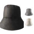 thumbnail image 1 of XIAOCHA Stitchedâ Bucket Hat for Womens Solid Wide Brim Sun Protection Bucket Hats,Black, 1 of 4
