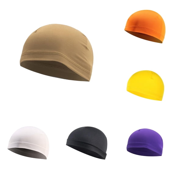 XIAOCHA Stretch‑Fit Skull Cap for Men Solid Hats Outdoor Fall‑Winter Toque,Khaki