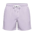 thumbnail image 1 of XIAOCHA Striped Swim Trunks for Men Mid Length Drawstring Waist Trousers Quick Dry Beachwear Vacation Pants, 1 of 4