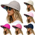 thumbnail image 1 of XIAOCHA Sun‑Shielding Sun Hat for Women , Wide Brim Outdoor Beach Headcover,Khaki, 1 of 4