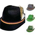 thumbnail image 1 of XIAOCHA Unisex Feather Decor Alpine Hat Braided Cord Band Short Brim Fedora, 1 of 4