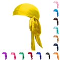 thumbnail image 1 of XIAOCHA Unisex Satin Silky Durag Cap Tied Tail Design Breathable Headwrap Headcover, 1 of 4