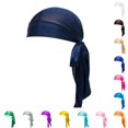 thumbnail image 1 of XIAOCHA Unisex Satin Silky Durag Cap Tied Tail Design Breathable Headwrap Headcover, 1 of 4