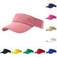 thumbnail image 1 of XIAOCHA Unisex Solid Lightweight Sun Visor Adjustable Strap for Sports Training Visors,Pink, 1 of 2