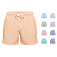 thumbnail image 1 of XIAOCHA Vertical Stripe Swim Shorts For Men Elastic Waist Loose Fit Summer Trunks, 1 of 4