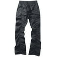 thumbnail image 1 of XIAOCHA Vibe Slim Flare Pants for Men Drawstring Elastic Waist Pants Retro Athletic Workout Pants, 1 of 2