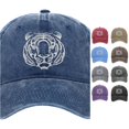 thumbnail image 1 of XIAOCHA Vintage Washed Embroidered Dad Hat for Women Adjustable Hat Band Outdoor Daily Ball Cap,Navy, 1 of 4