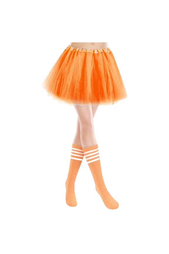 Women Black Tulle Tutu Mini Skirt Elastic Waist Layered Mesh Flared Skirt Party Halloween Wear Skirt