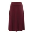thumbnail image 1 of XIAOCHA Women Vibrant Green Flowy Midi Skirt High Waist Stretchy A-Line Skirt Casual Party Daily Wear Skirt, 1 of 5