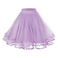 thumbnail image 1 of XIAOCHA Women's Basic Versatile Stretchy A-line Flared Casual Mini Skater Skirt, 1 of 4