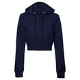 thumbnail image 1 of XIAOCHA Women's Cropped Zip Up Hoodie Hooded Drawstring Waist Sweatshirt Stretchy Trendy Gym Casual Jacket, 1 of 3